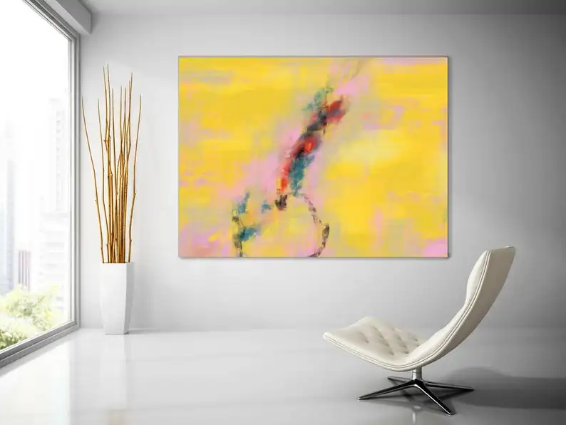 Большая настенная абстрактная живопись Оригинальная Живопись на холсте