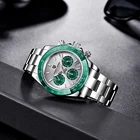 Часы наручные PAGANI Мужские кварцевые, брендовые высококачественные роскошные водонепроницаемые из нержавеющей стали, с хронографом, 2020