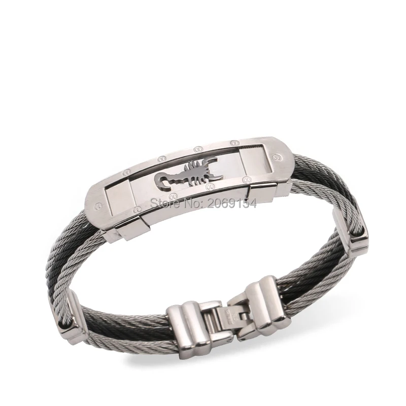 Модные ювелирные изделия мужские браслеты цепочки и звенья стальные Шармы