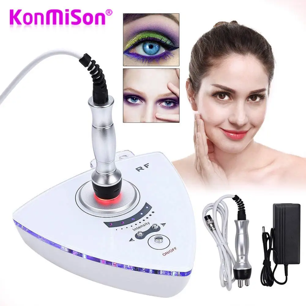Home Use Portable RF Radio Frequency Facial Machine For Rejuvenation Blackhead Removal Wrinkle Lift Tigthen Facial Beauty Device