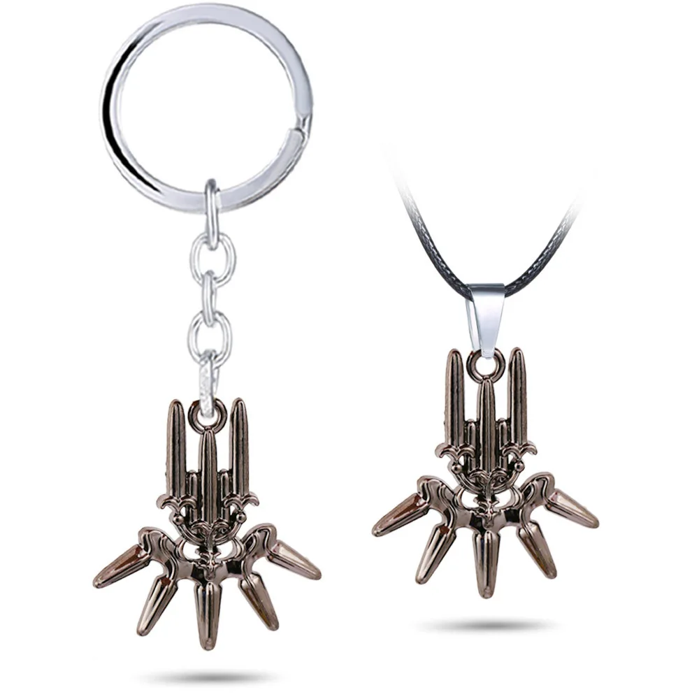 

Anime Game NieR Automata Keychain YoRHa No.9 Forces Popular Metal Key Ring Accessories Esports Lovers Holder Key Pendant