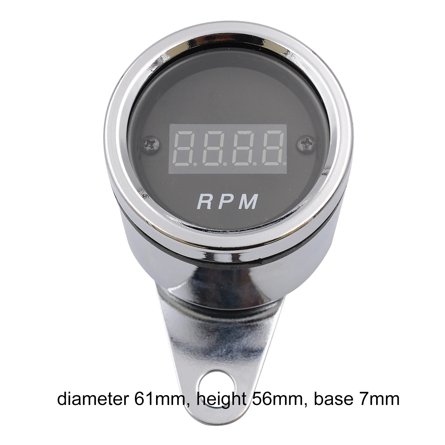 Светодиодный Тахометр для мотоцикла 12 В ретро цифровой дисплей один тахометр
