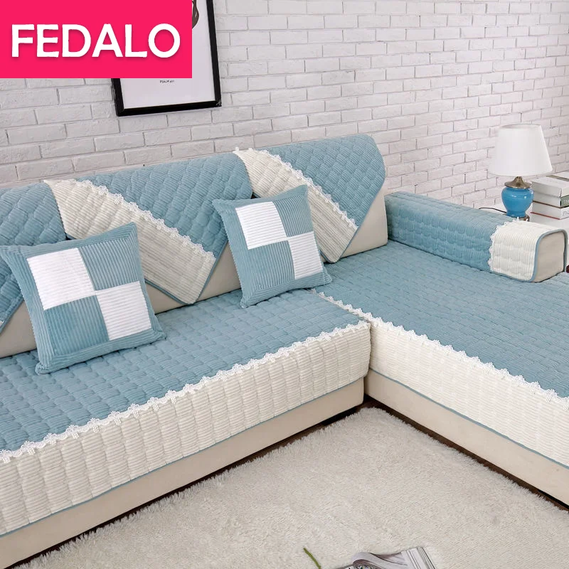

Sofa Cushion Four Seasons Universal Sofa Cover All Inclusive Universal Cover European U-shaped 123 Combination Cushion