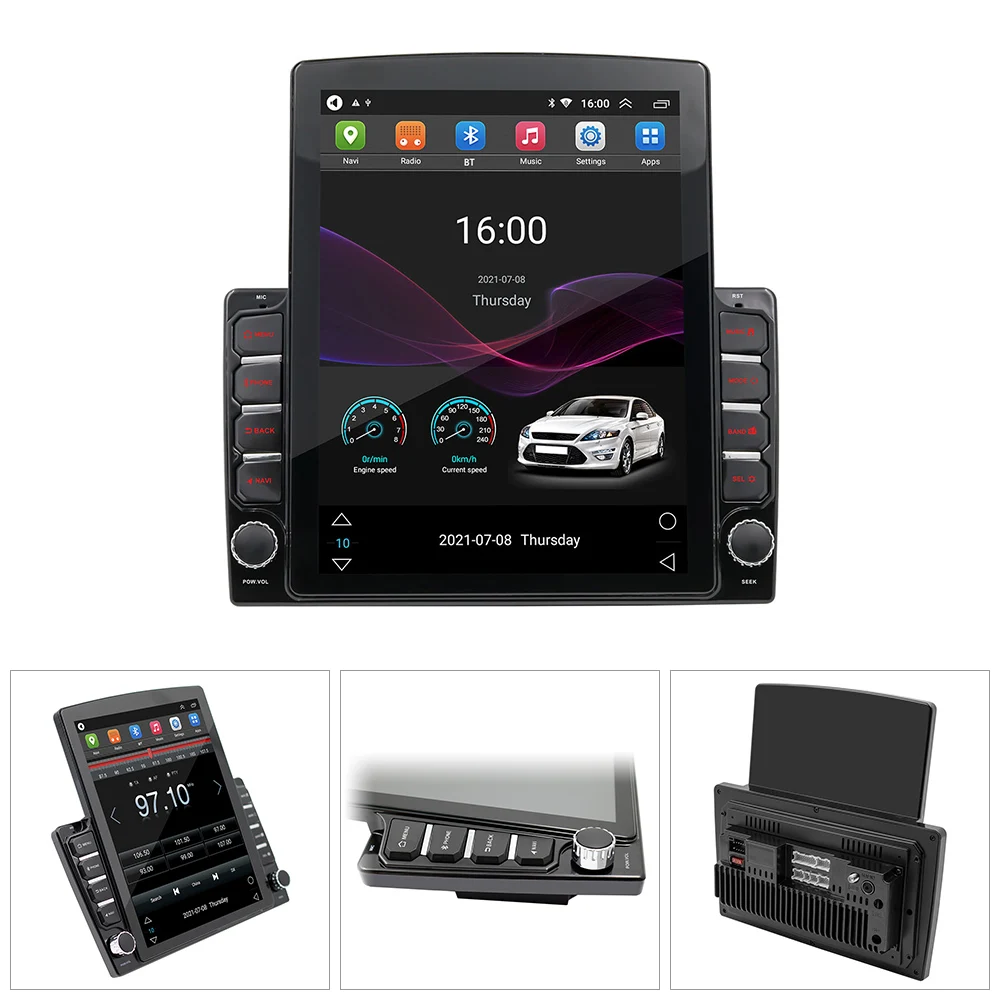 

Автомагнитола 2 Din, мультимедийный видеоплеер, Android 10,1, 1080P, 9,7 дюйма, MP5-плеер с вертикальным экраном, аудио, стерео, Bluetooth, Авторадио