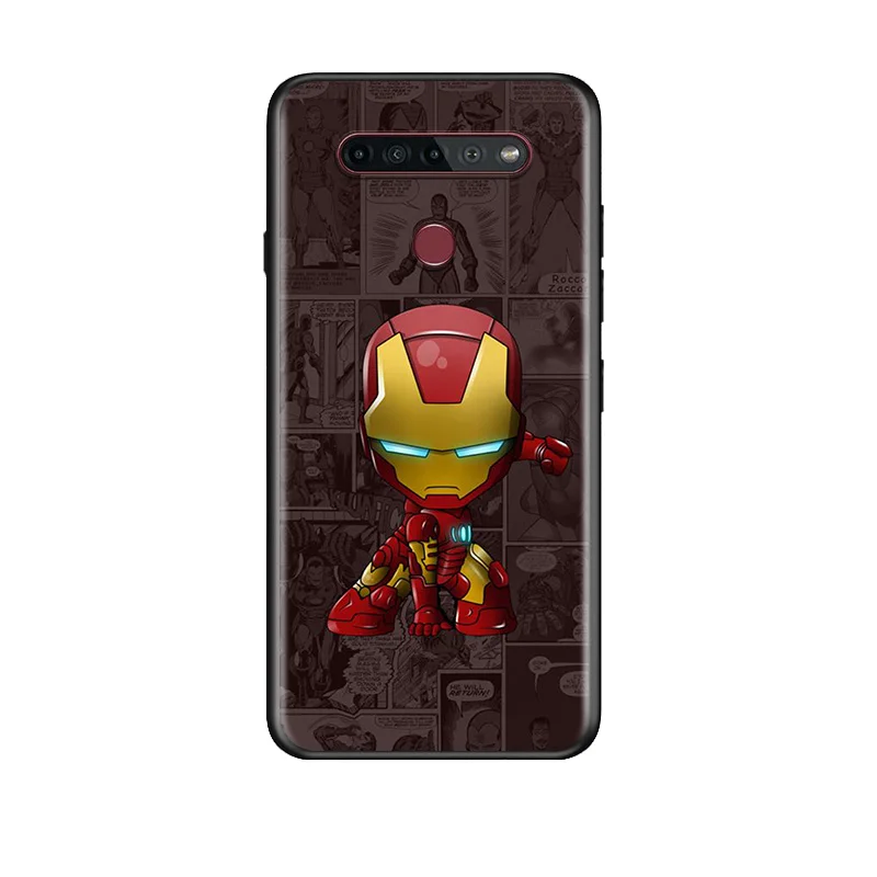 

Cute Cartoon Steel Spider For LG G8 V30 V35 V40 V50 V60 Q60 K40S K50S K41S K51S K61 K71 K22 ThinQ 5G Phone Case