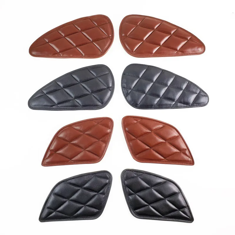 

Винтаж Кафе Рейсер мотоцикл газовый топливный бак pad черный наклейка на Мотоцикл Резиновая сторона колена протектор наклейки мото аксессуа...