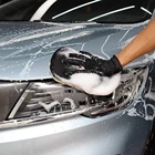Автомобильный стайлинг-сырец мягкий перчатки для мытья автомобиля Чистящая Щетка мотоциклетная шайба средства по уходу за автомобильные аксессуары