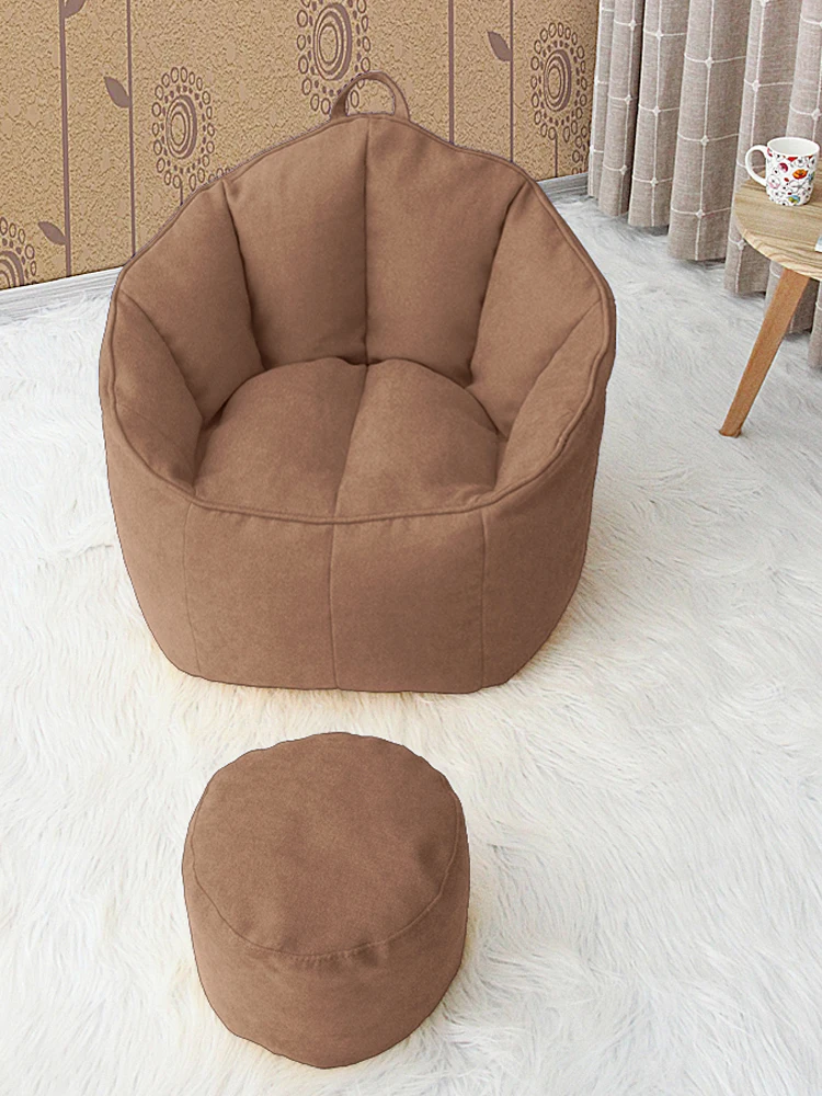 売却 豆袋の椅子シングル生地ソファ創造快適ポータブル怠惰なちくしょうチェアバルコニー寝室の畳トトロバッグ折りたたみソファ