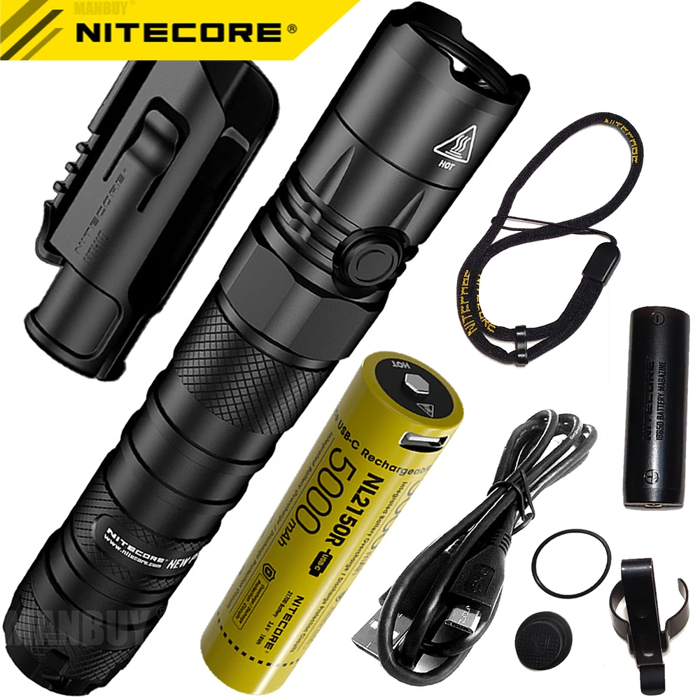 Аккумуляторная батарея Nitecore P12 перезаряжаемый светодиодный фонарик с CREE кобура
