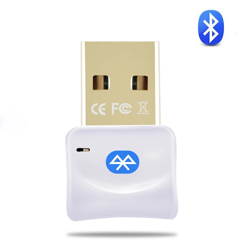 Беспроводной usb-адаптер Bluetooth для компьютера Bluetooth Dongle USB Bluetooth 4,0 PC адаптер Bluetooth приемник передатчик - Цвет: White