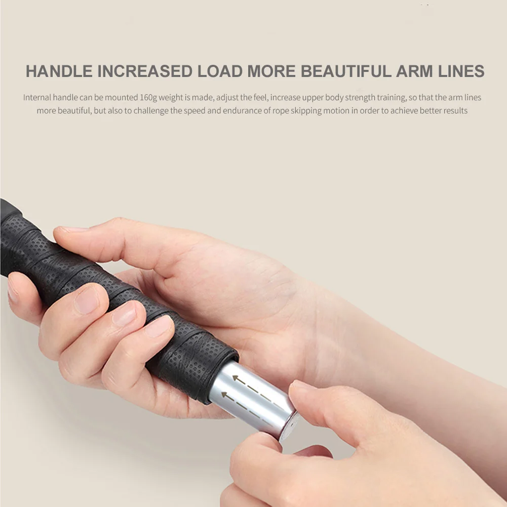 Утяжеленная Нескользящая стальная Скакалка для прыжков многофункциональная