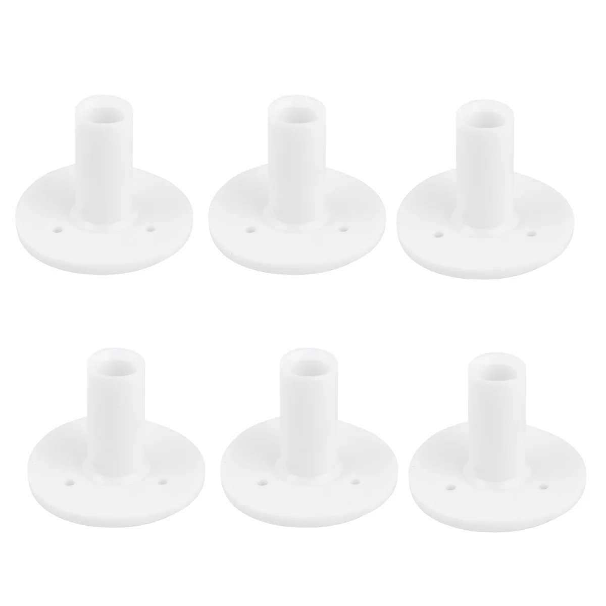 

12Pcs Rubber Tee Mat Tees for Indoor Outdoor Practice and Driving Range Mats (White)