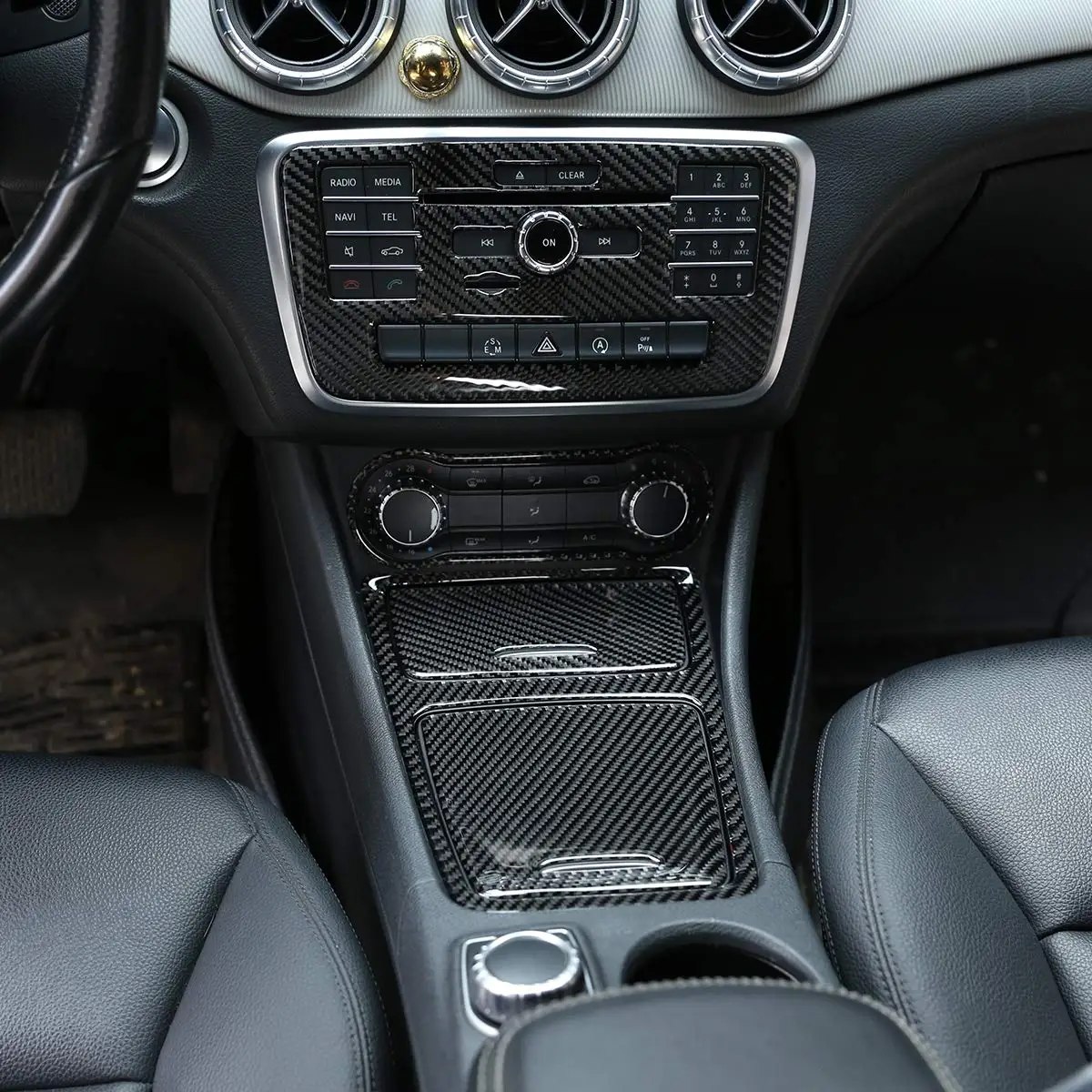 Мягкая коробка для хранения пепельницы из углеродного волокна Mercedes Benz CLA GLA A Class