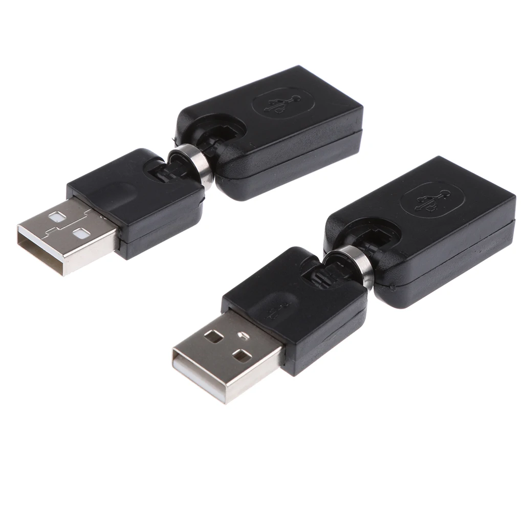 

4x USB2.0 A Male To USB Female 360Degree Rotation Extension Adapter