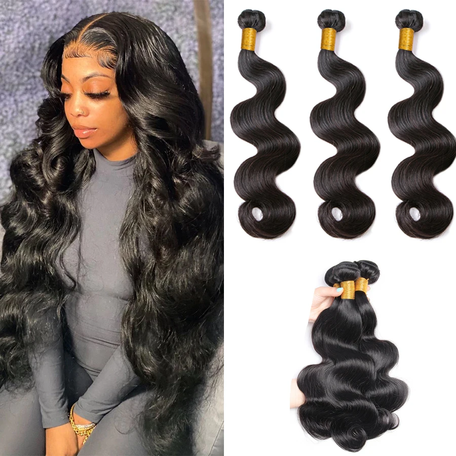 3 шт./4 шт. перуанские волнистые человеческие волосы|Пряди для вплетания| |