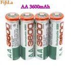 2020 Лот 1,2 в AA 3600 мАч NI MH предварительно заряженные аккумуляторы NI-MH аккумулятор AA3600 для камеры микрофонные игрушки