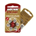 Аккумуляторы для слухового аппарата, 30 шт.5 карт, RAYOVAC PEAK-A312312PR41, цинковые аккумуляторы Air 1,45 в, размер 312, диаметр 7,9 мм, толщина 3,6 мм