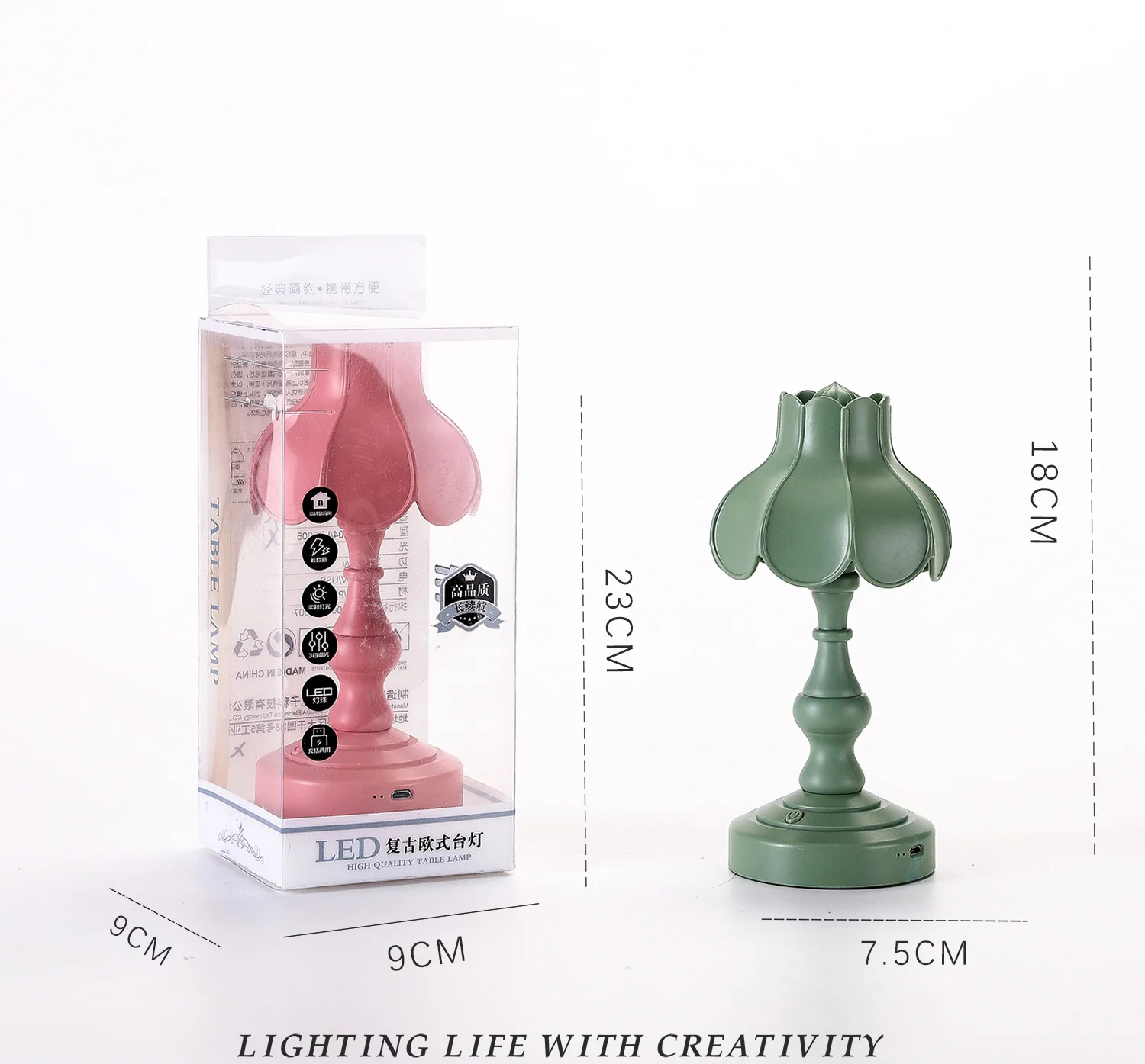 

2021 multi-color lotus leaf night light led lamp flower table lamp three-speed adjustable living room desktop decorative lamp