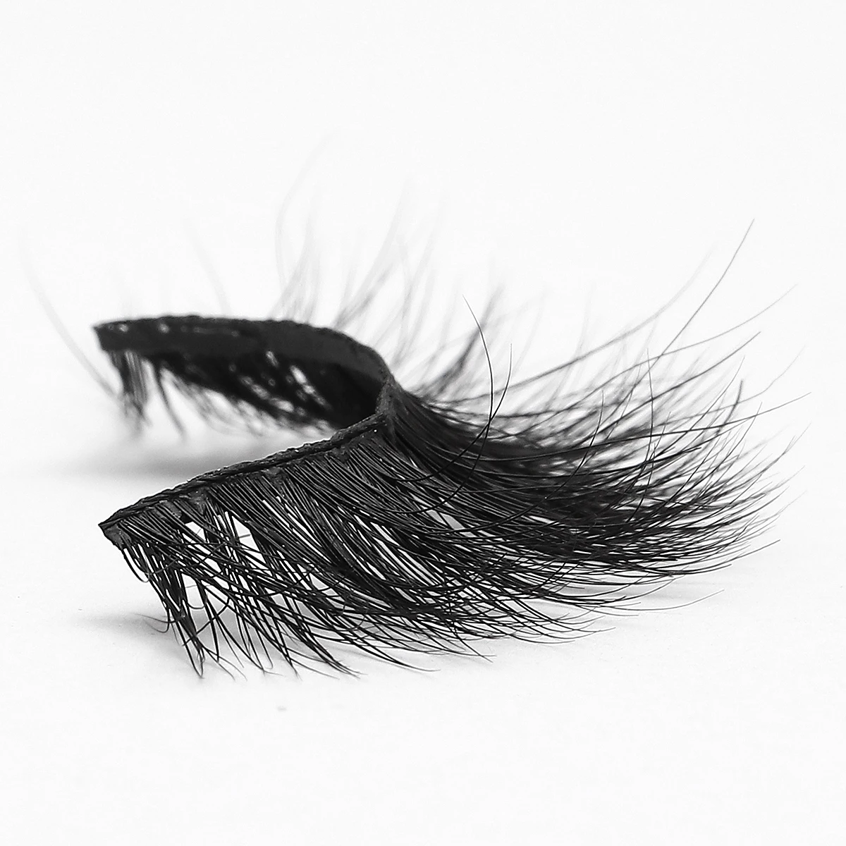 

Natural Long 3D Mink Eyelash Real Mink Hair Eyelashes Handmade Crossing Lashes Individual Strip Thick Lash Fake Eyelashes