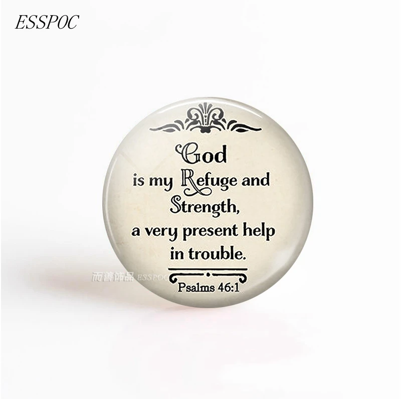 5 шт./лот God Is My Refuge and Strength 25 мм стеклянный кабошон цитата из Библии DIY подвесной