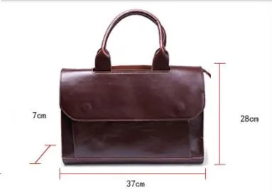 2021 New Women Handbags ladies business A4 file briefcase 14 inch laptop bag female leather shoulder messenger bag travel bags images - 6