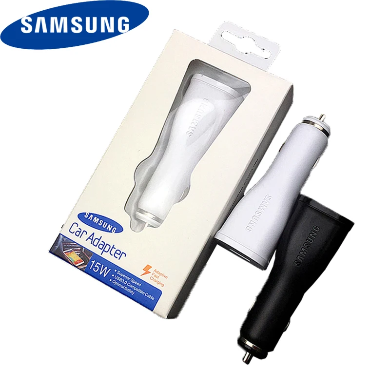 Автомобильное зарядное устройство Samsung 9 В/1 67 А для galaxy a3 a5 a7 a8 a9 a10 a80 a50 s6 s7 s8 s9 s10 note 4