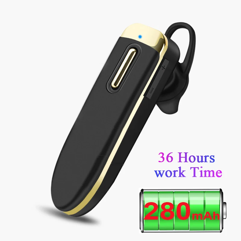 Bluetooth Earphone YA06 Stereo 280mAh Battery 120 Days Standby with Microphone HD call headset wireless earphones | Электроника