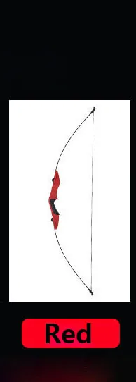 Red Bow 40LBS лук прямой для правой руки и левой руки 50 дюймов со стрелками для молодежи стрельба из лука охота стрельба ребенок изогнутый лук - Цвет: Red Bow