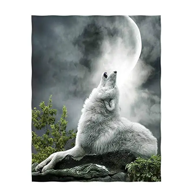 Животное 3D печать одеяло мультфильм Стиль фланель теплый диван Стёганое