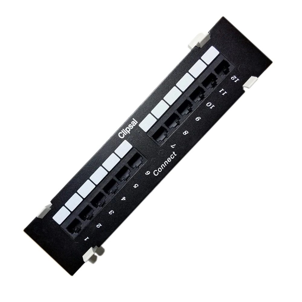 Бренд 10in 1U UTP 12 портовая CAT5e коммутационная панель настенная стойка Монтажная