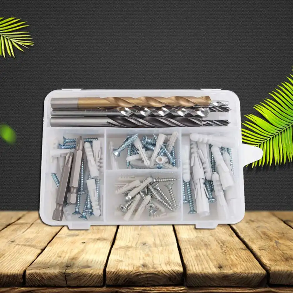 

94PCS Drill Bit Set Accessory Kit Driver Screw Nut Tools Case Home Multi Purpose