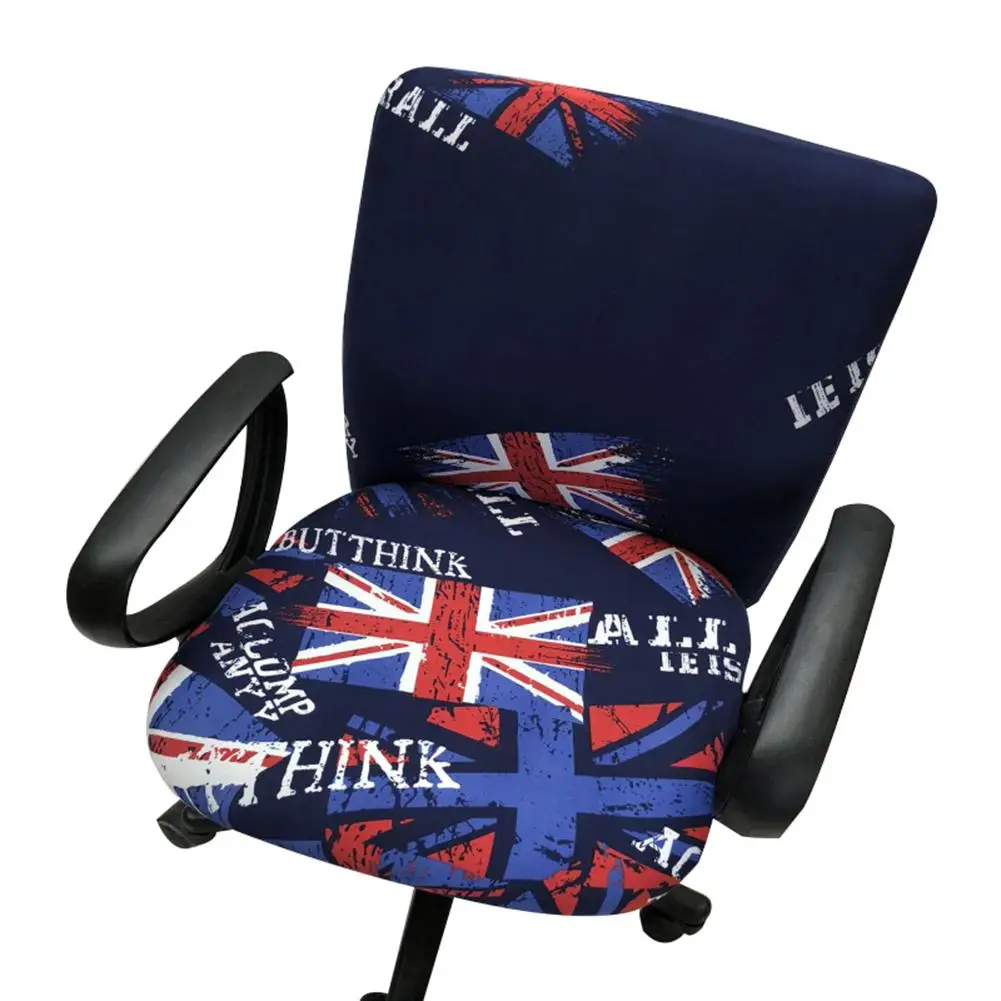 Чехол для вращающегося офисного кресла эластичные чехлы с принтом