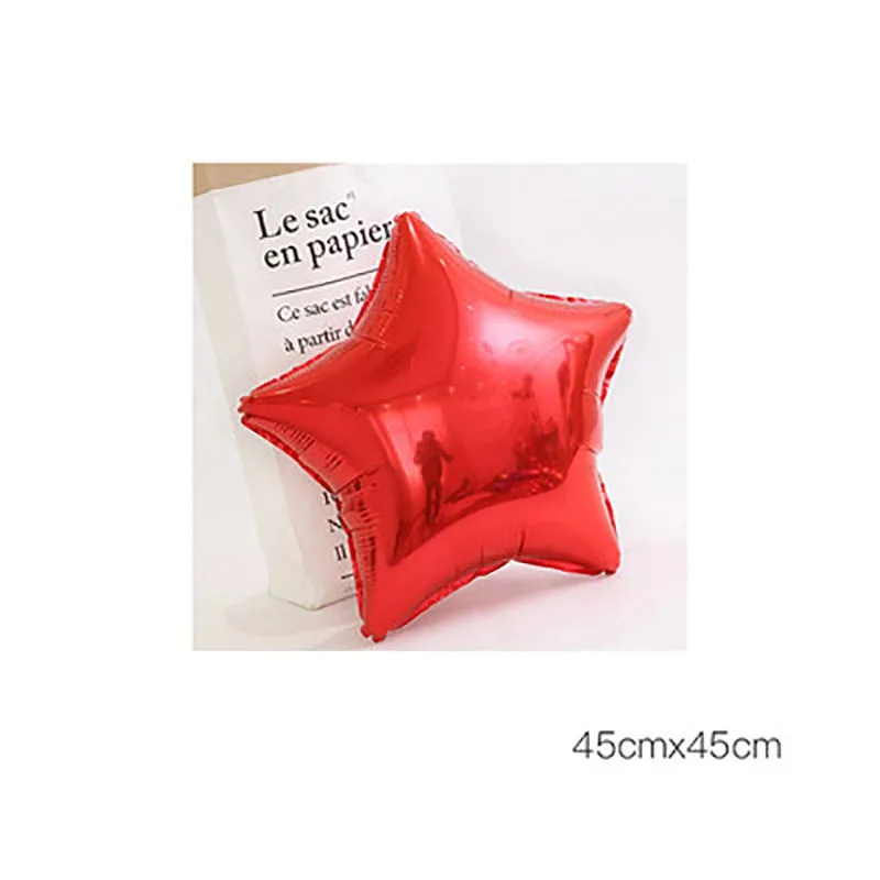 

45*45cm Five-pointed Star Balloon Aluminum Film Wedding Balloon Birthday Holiday Party Event Decoration Aluminum Foil Balloon