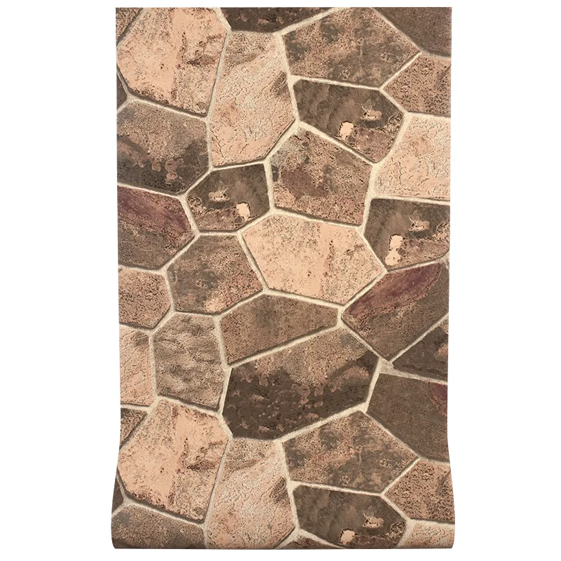 

Fugu 3d Brick Stone Stone Pattern Art Stone Wallpaper Bar Hair Salon Coffee Restaurant Industrial Wind Wallpaper
