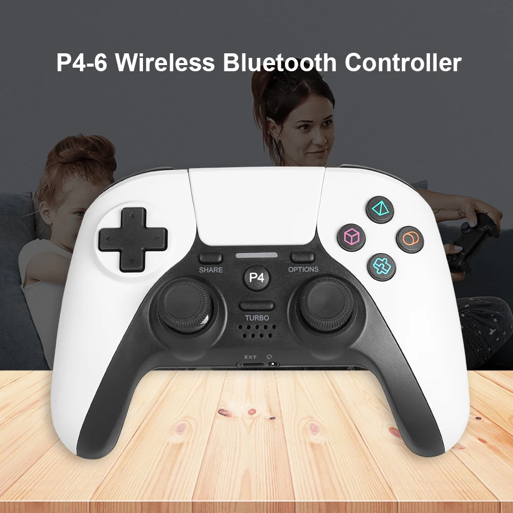 

Wired Vibration Gamepad Joystick P4-6 Bluetooth-compatible Gamepad Touchpad for PlayStation 4 PS4 Slim Pro Phone PC Controller