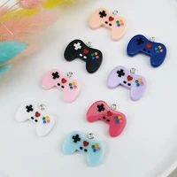 10pcslot diy jewelry accessories fun resin simulation game console handle earrings earrings pendant bag key chain pendant
