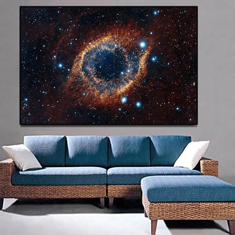 

Cosmic space and starry sky planet canvas paintings and posters for home living room art picture decoration frameless paintings