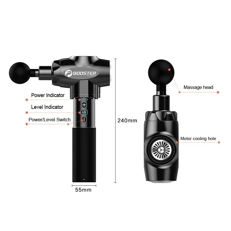 Новинка 24 В супер низкий уровень шума долгая работа вибрация ГЛУБОКАЯ ТЕРАПИЯ