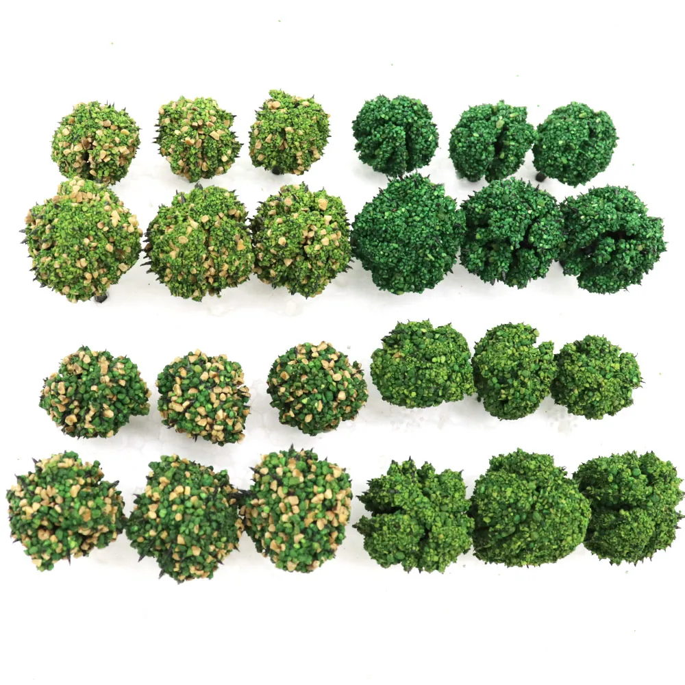 

Plant Bush Toy Model Simulation Plant Architecture DIY Scene Production Yellow Green / Green Train Diorama Landscape Trees