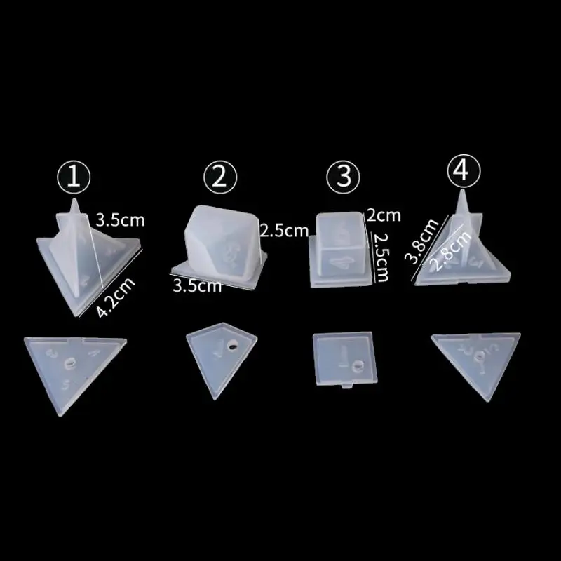 Нестандартные силиконовые формы для кубиков DIY подвески из эпоксидной смолы 3D