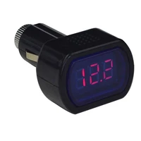mini led digital car auto vehicle battery voltage meter tester voltmeter built in fuse auto replacement parts