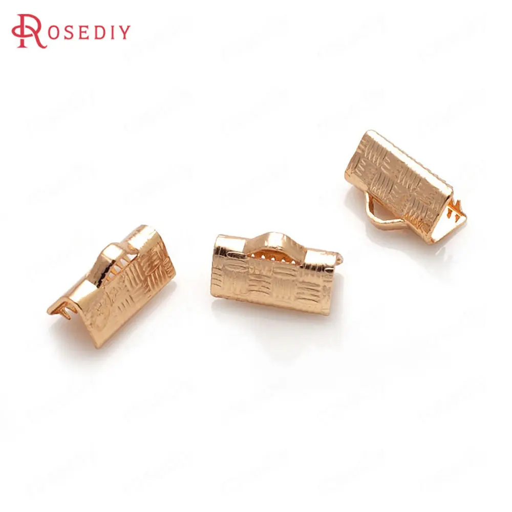 Оптовая продажа ширина 10 мм античная бронза прямоугольные медные концевые