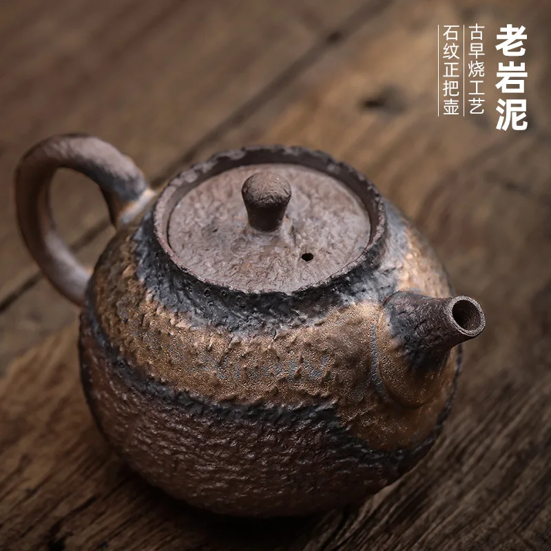 

Japaness Retro Teapots Handmade Kung Fu Tea Set Kettle Pottery Home Decoration Ceramic Drinkware Pot Drop Shipping