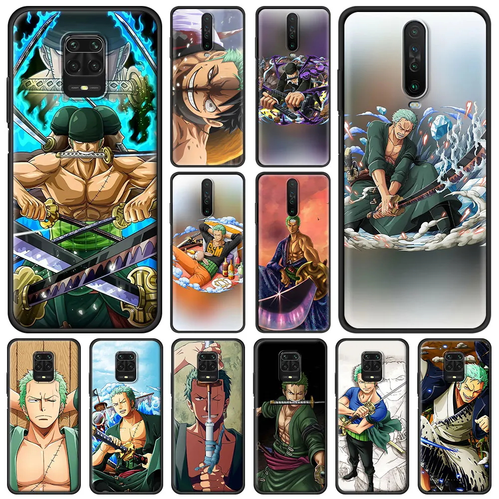 

O-One-P-Piece-Z-Zoro-Anime Phone Case For Xiaomi Redmi Note 9S 9 8 10 Pro 7 8T 9C 9A 8A K40 Soft Black Cover Luxury Couqe Capa