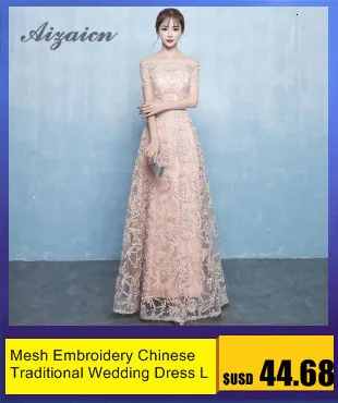 Вышивка Cheongsam длинное китайское Восточное вечернее платье элегантные платья принцессы красные Qipao Свадебные Летние женские сексуальные цветы