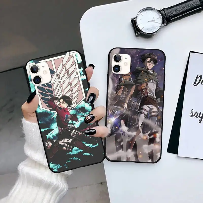 

Anime Japanese attack on Titan Phone Case for iPhone 13 7 8 11 12 X XS XR Pro max Samsung A S 9 71 10 plus mini mobile bags