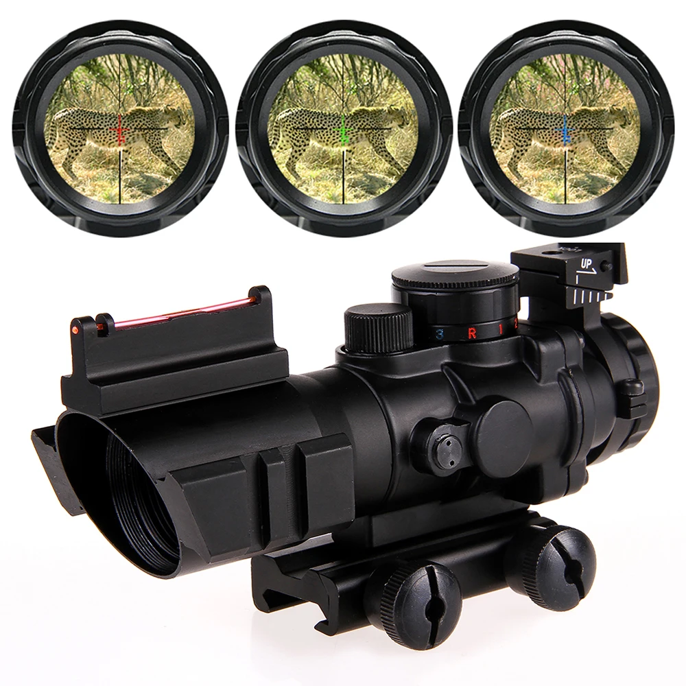 ACOG 4x32 телескопический прицел 20 мм рефлекторная оптика Dovetail тактический для
