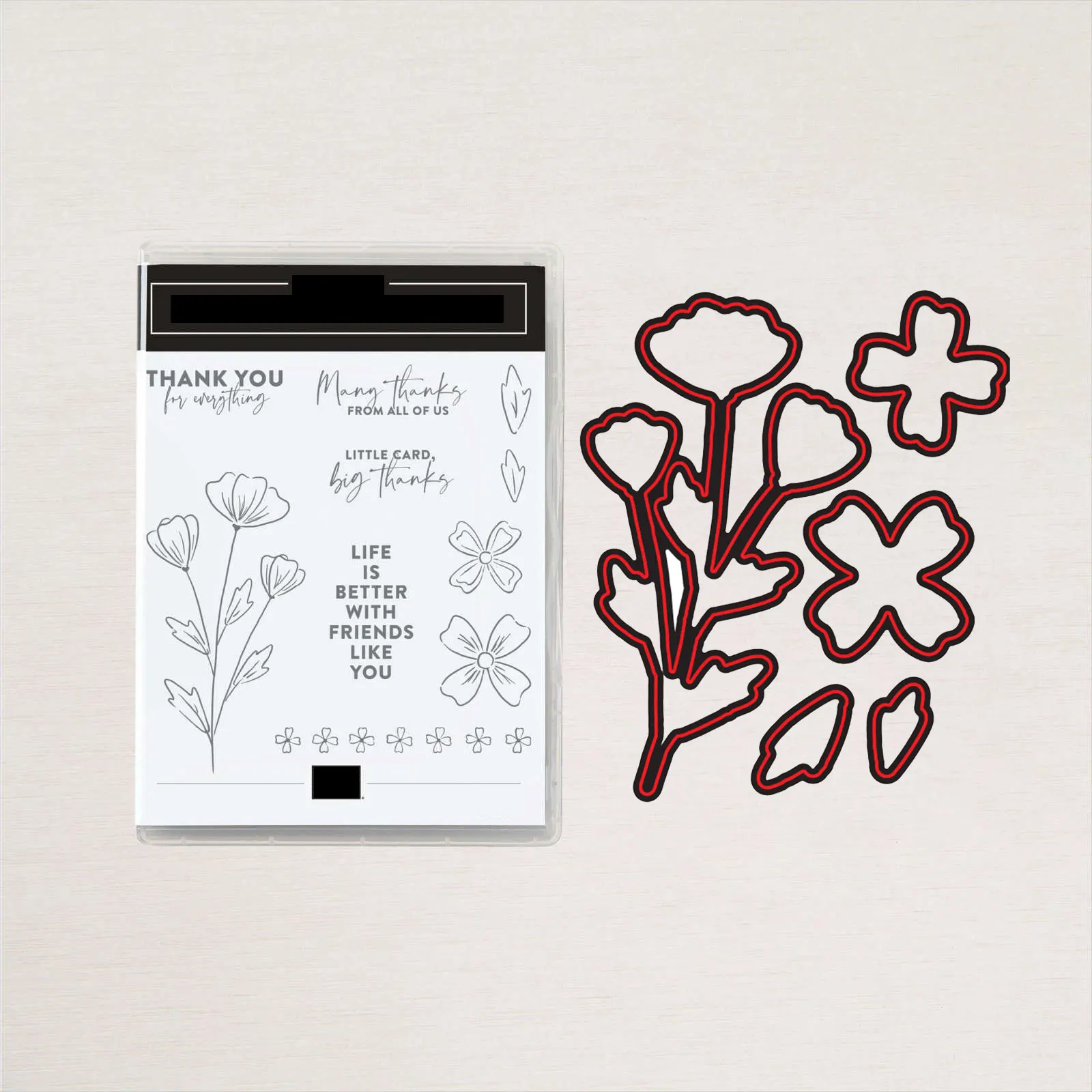 

Spring Friendship Flowers New Metal Cutting Dies & Stamps Scrapbook Dary Decoration Stencil Embossing Template DIY Greeting Card