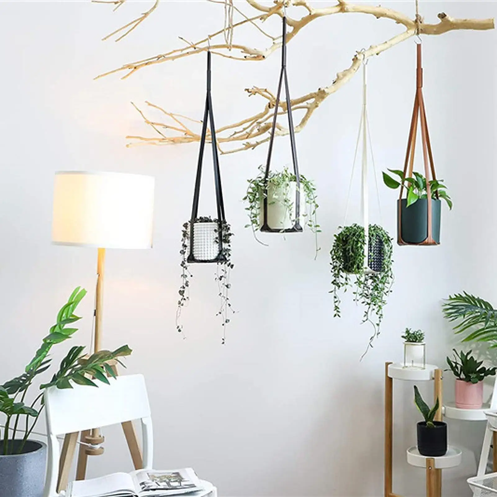 

Подставка для цветочного горшка, контейнер из искусственной кожи, поднос для растений, вешалка, украшение для дома