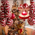 10 шт., фольгированные воздушные шары в виде сердца и леденца